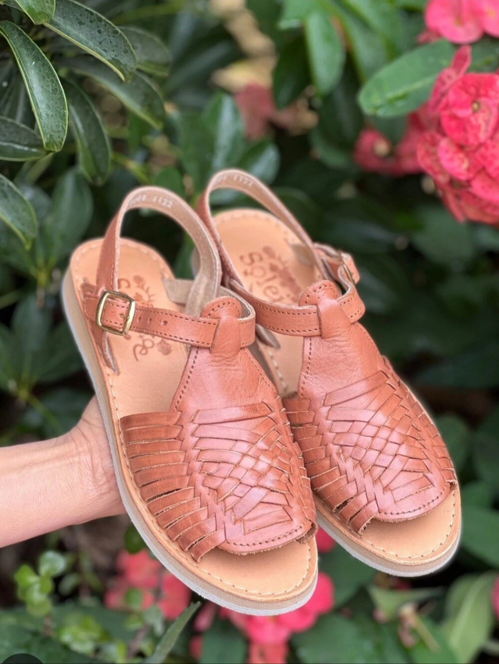 SOLEI Huarache Linda sandals are authentic, premium Mexican artisanal flats Sz10